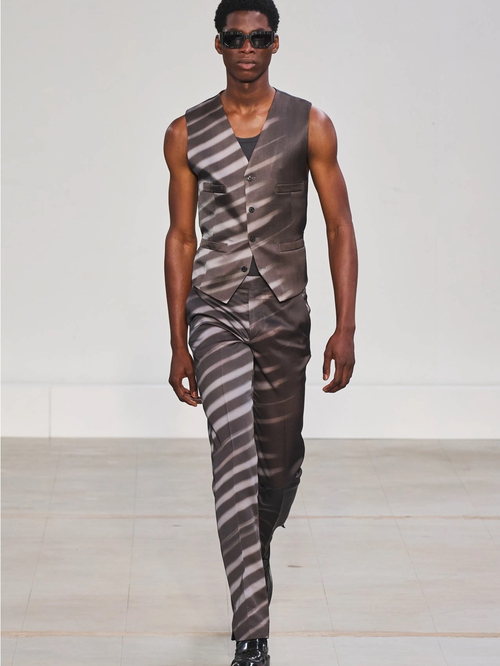 Paul Smith Trouser Striped- Charcoal